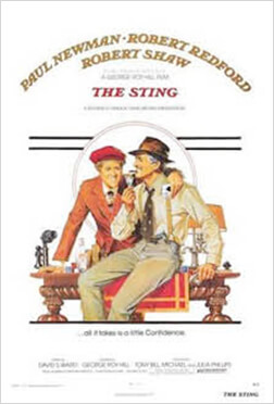 PAUL NEWMAN·ROBERT REDFORD ROBERT SHAW THE STING 포스터